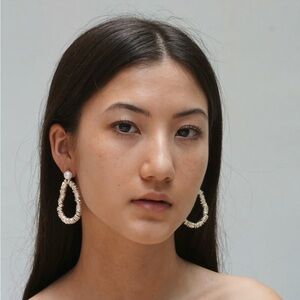 NST Studio Sterling Silver & Freshwater Pearl Earrings Sold Out Online